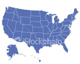 Map of the United States of America